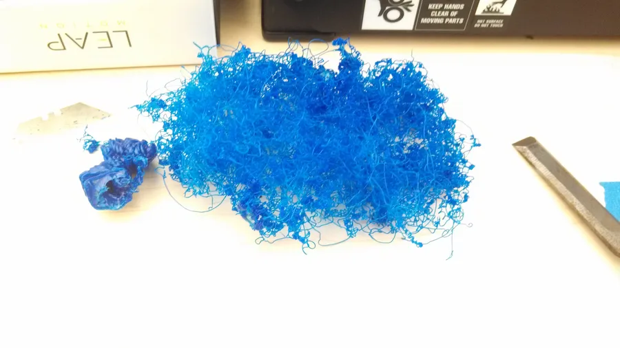 3D printed objects showing surface and structural print quality problems